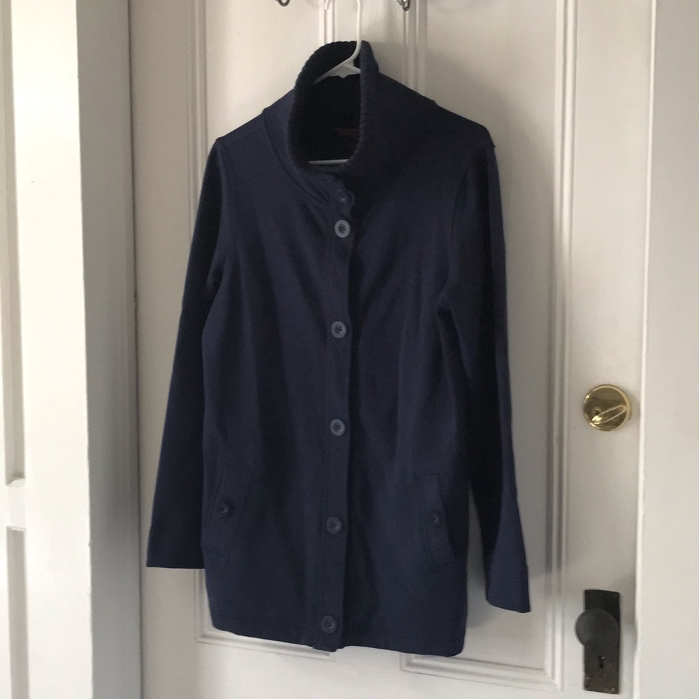 NWOT L.L. Bean Button Up Sweatshirt Jacket